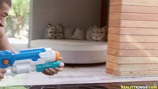 Young Brunette Teen Alex Coal Enjoys Getting Fucked In Doggystyle Standing