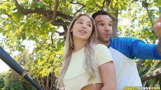 Blonde Pornstar Abella Danger With Hairy Pussy Get Fucked Doggystyle Outdoors