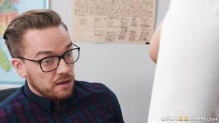 MILF Secretary Christie Stevens With Big Tits Cheating With Office Worker For Her Goals