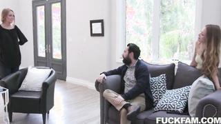 Audrey Hempburne & Tommy Pistol  - My Stepdad Slammed My Wet Pussy - FamilyStrokes HD