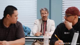 Bella Rolland & Steve Holmes - Old Man On Campus - Big Tits at School -  Brazzers HD