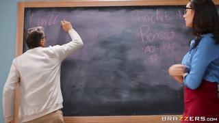 Bella Rolland & Steve Holmes - Old Man On Campus - Big Tits at School -  Brazzers HD