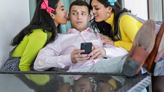 Alina Belle and Maya Farrell My Stepsisters Fucked Me To Get Into The Club -  StepSiblings HD