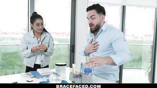 Binky Beaz Penetrating A Chemistry Cutie - Brace Faced