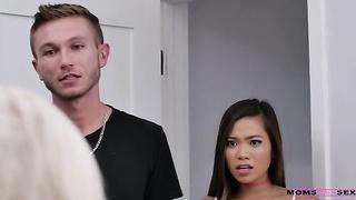 Mom Gets Jealous (2021) featuring London River, Vina Sky & A.J. - Moms Teach Sex
