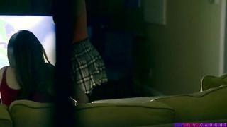 Scared Out Of Her Pants (2018) with Gracie May Green, Rosalyn Sphinx & Van Wylde - Step Siblings Caught