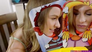 Cum Covered Step Sister (2018) with Lilly Lit and Alex Davis - Step Siblings Caught