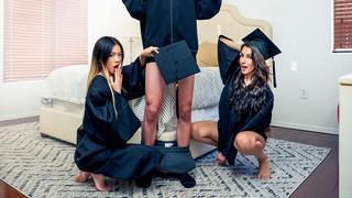(Hime Marie, Lulu Chu, Tony Lovelocks) Stepsisters Graduation Day (2021) - Step Siblings Caught