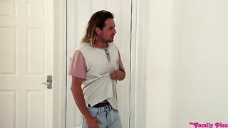 (Freya Parker, Haley Spades, Tyler Nixon) Shower Curtain Gloryhole(2021) - My Family Pies