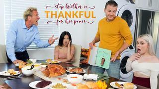 Stepbrother Is Thankful For His Penis featuring  Haley Spades and Lulu Chu - My Family Pies Nov 21, 2021