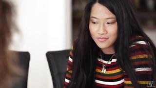 Girlfriends Roommate Is Acting Sus featuring Jessie Saint & Jay Romero - Nubile Films