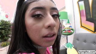 Busty Latina Violet Myers Gets Penetrated Mouth And Pussy For Gagging And Streching - Nympho