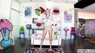 Big Natural Blonde Gabbie Carter Lets Her Tits Bounce And Gets Pounded Wild And Hard - Nympho