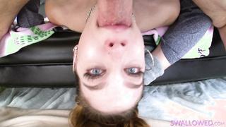 Brunette Bobbi Dylan Tossing Salad After Messy And Rough Face Fuck - Swallowed