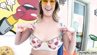 Blonde Cadence Lux With Sun Glasses Gets Creampied Her Wet Pussy After Wild Cowgirl Ride - Nympho