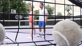 Stepbro Gives Tennis Lesson To Horny Stepsis Serena Avery - Spy Fam