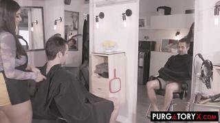 Trim and a Shave Vol 1 E3 (2020) - Annabel Redd, Violet Myers, Donnie Rock & Michael Vegas - Purgatory X