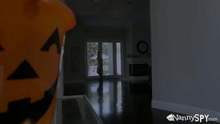 Nanny's Halloween Party Plans Busted By Dad (2017) - Aidra Fox & Van Wylde - Nanny Spy