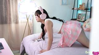 Stepsis Is A Gamer (2023) featuring Lulu Chu & Parker Ambrose - Bratty Sis
