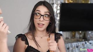 Happy Nude Year (2024) starring Angel Gostosa, Madison Wilde & Ricky Spanish - Bratty Sis