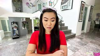 My Stepsis Cant Get Enough Cock (2023) showing Kimmy Kimm & Donnie Rock - Bratty Sis