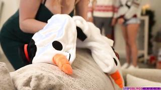 Stepsister Rides Frostys Big Carrot (2024) performed by Jade Maris & Jayden Marcos - Step Siblings Caught